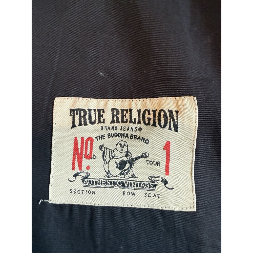 True Religion Men's Button Down Workwear SS Shirt Sz. 2XL NEW 109397 JET BLACK